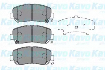 KAVO PARTS kbp4563 -  Комплект тормозных колодок, дисковый тормоз